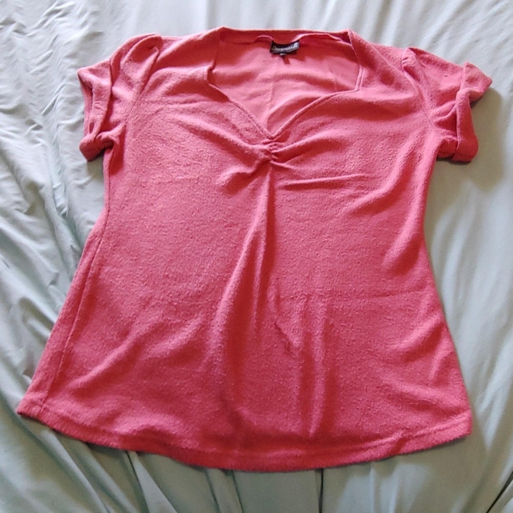 XXXL Pink short sleeved sweater